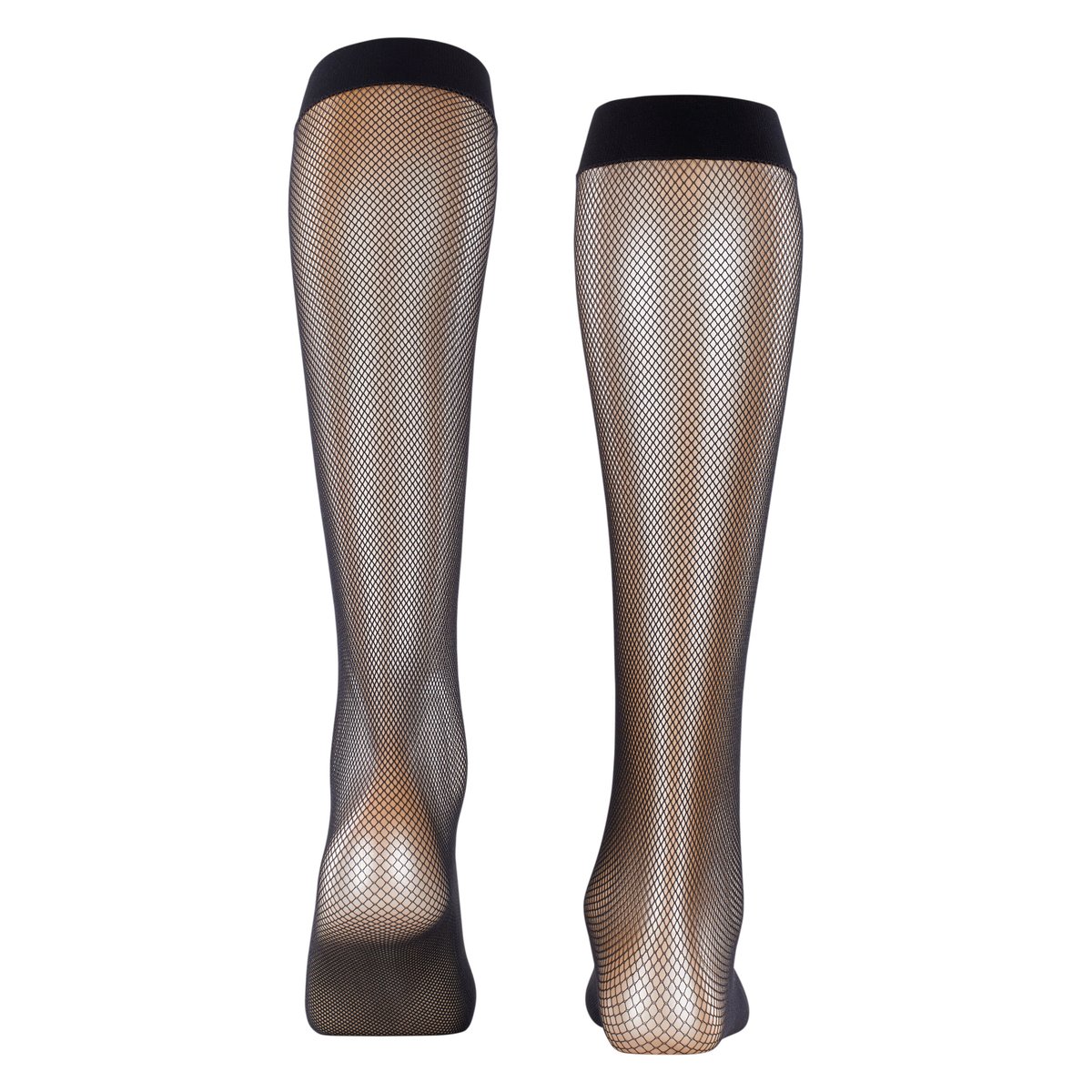 Mi-bas Net Transparent noir, FALKE