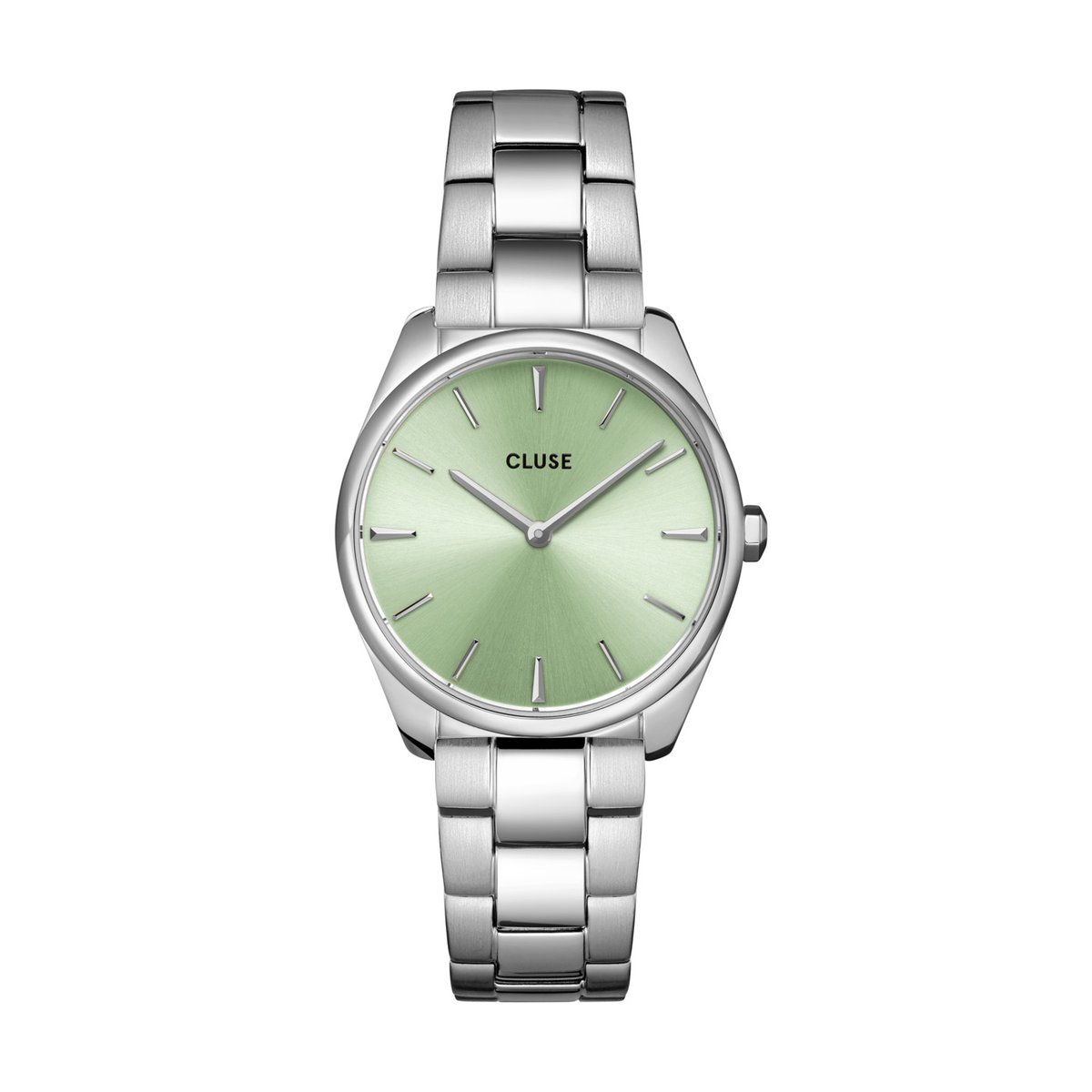 Montre Analogique FEROCE PETITE argenté vert argenté, CLUSE
