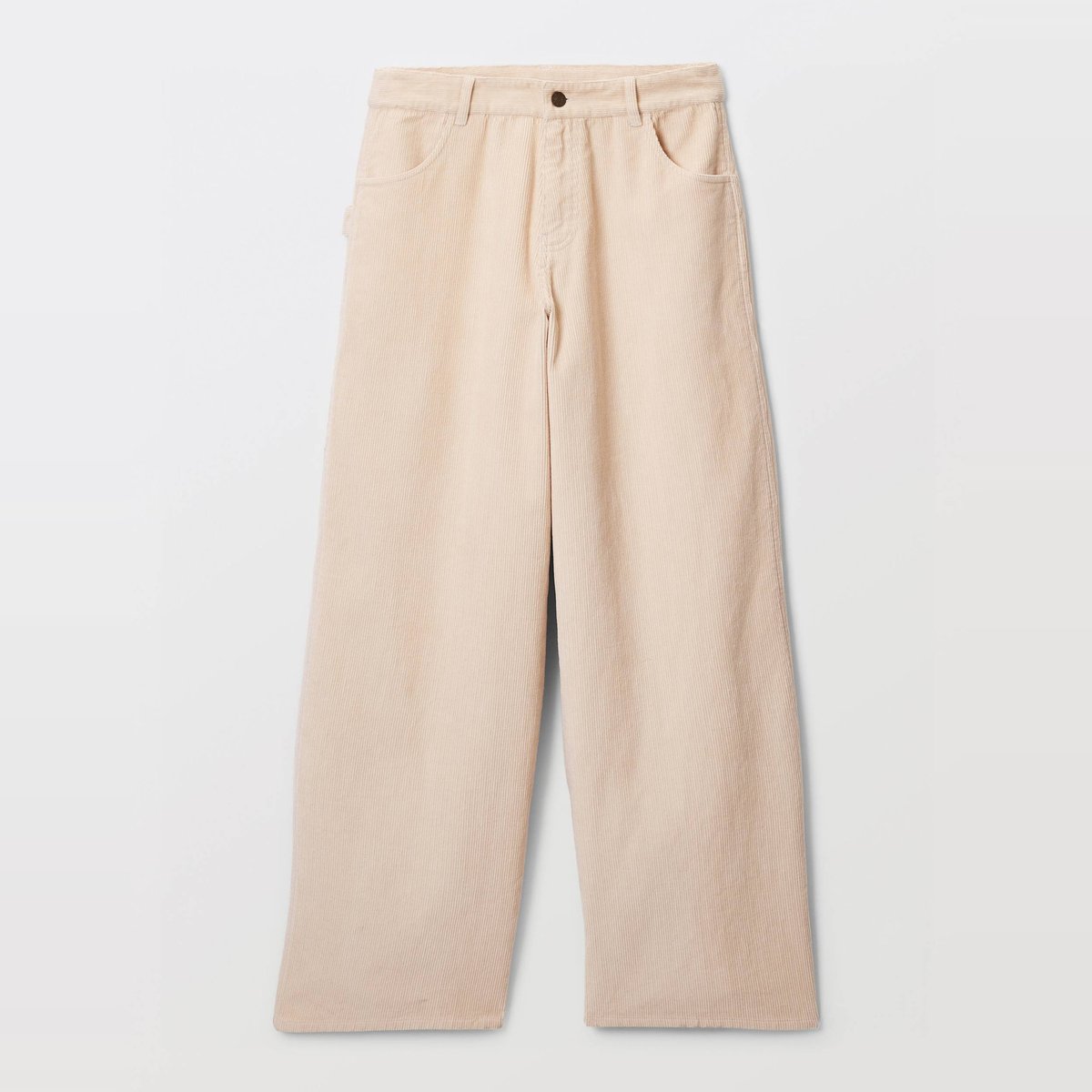Jean baggy en coton naturel, MONOPRIX