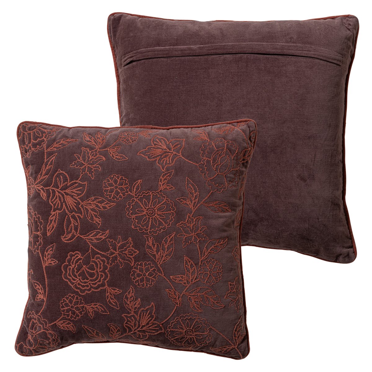 Lot de 4 coussins en coton SOVA rose, WOOOD