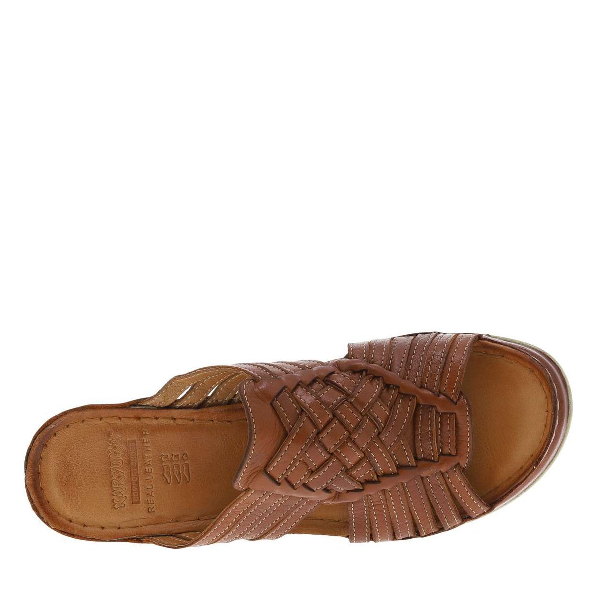 Mules FANNI cuir talon semi-compensé marron, LAURA VITA