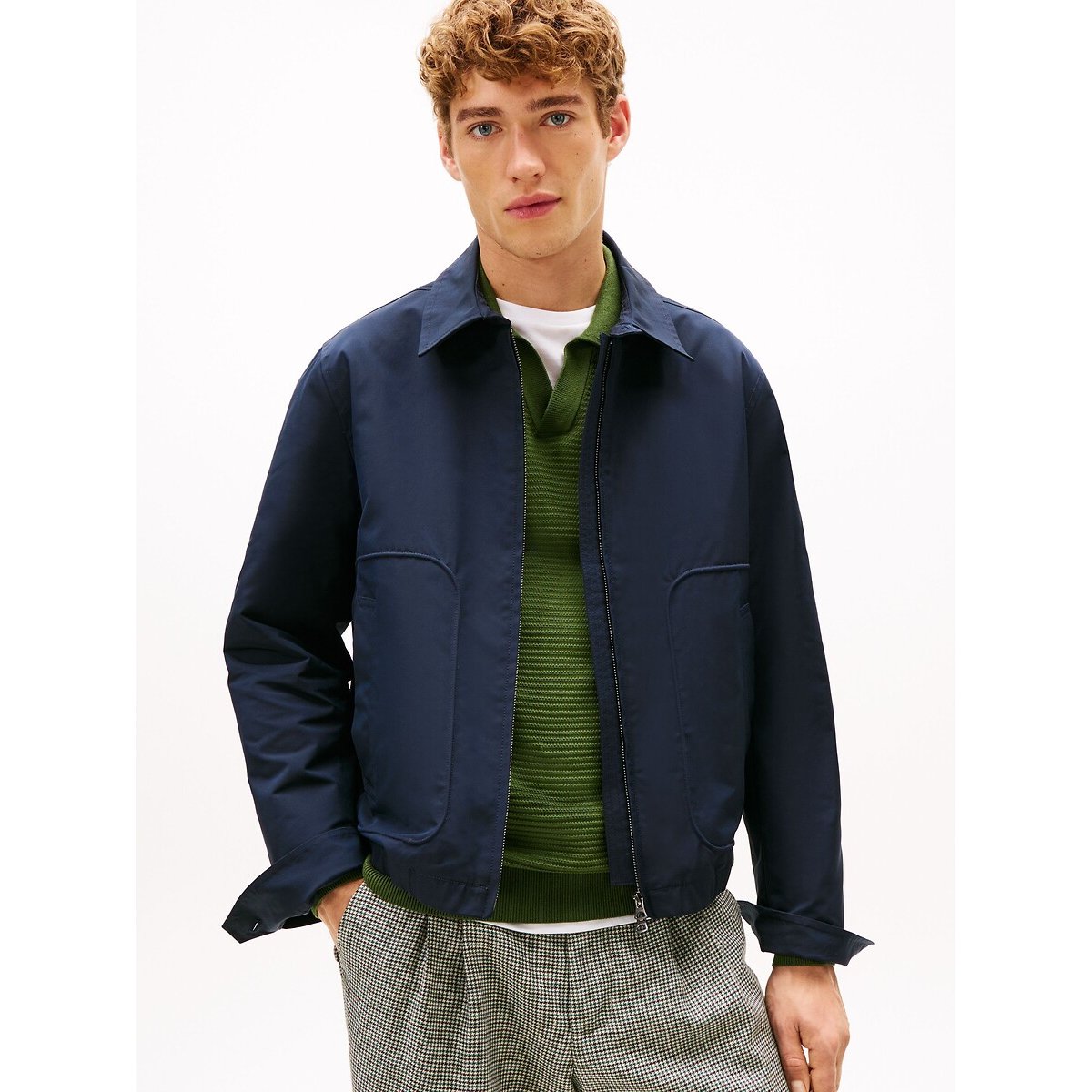 Veste col chemise bleu marine, TOMMY HILFIGER
