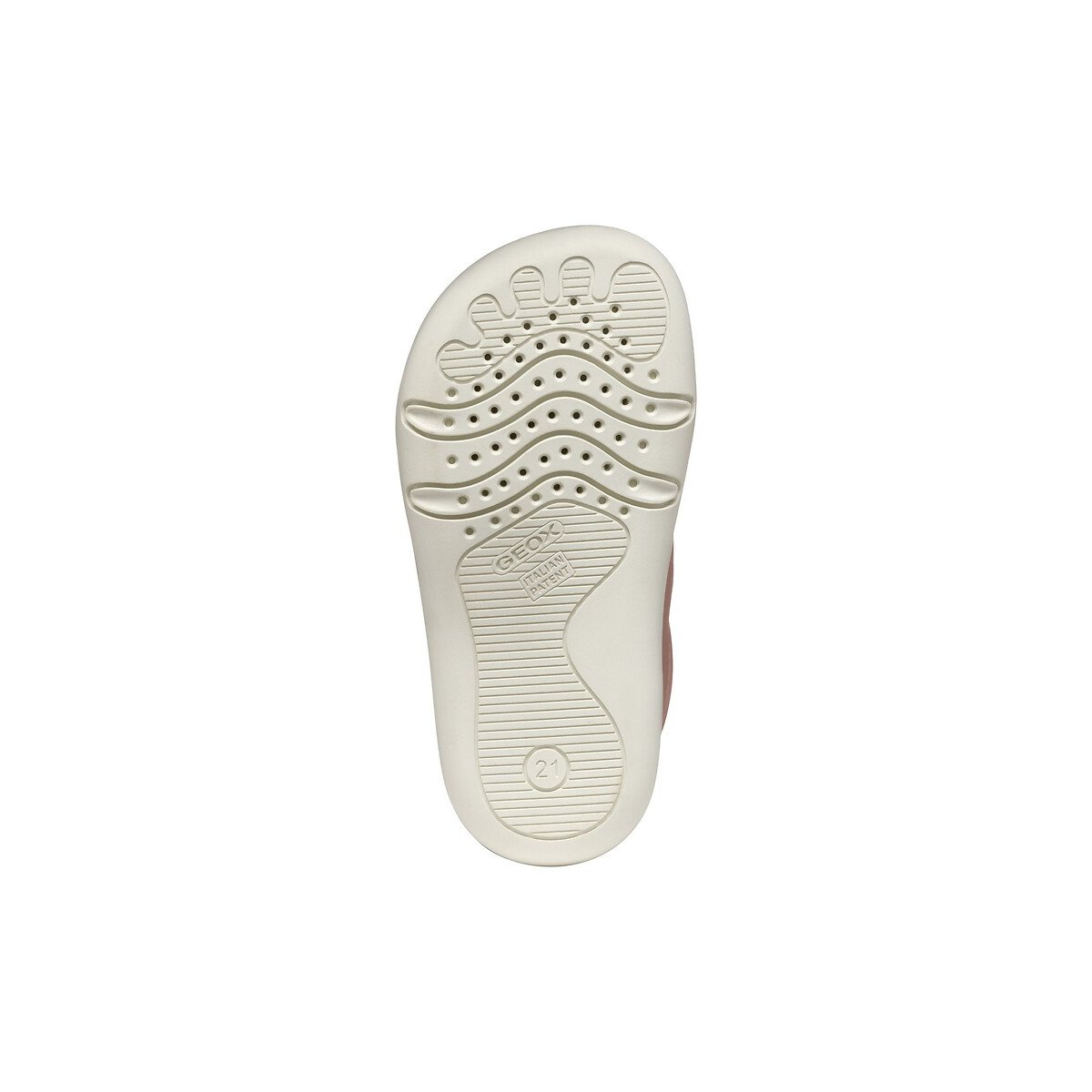 Baskets barefoot en cuir STEPPIEUP rose, GEOX