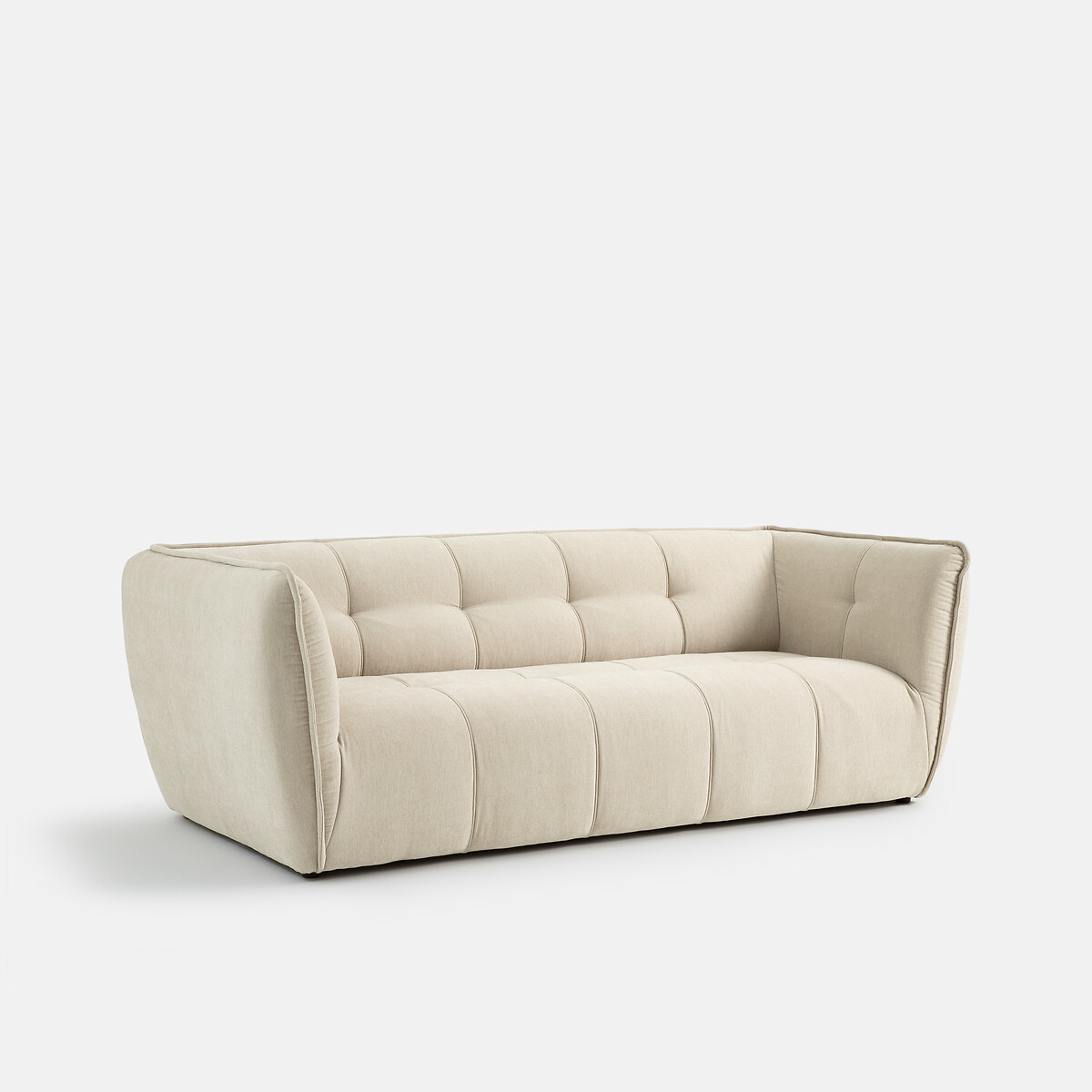 Canapé polyester chiné, 2, 3 ou 4 places, Simone beige, LA REDOUTE INTERIEURS