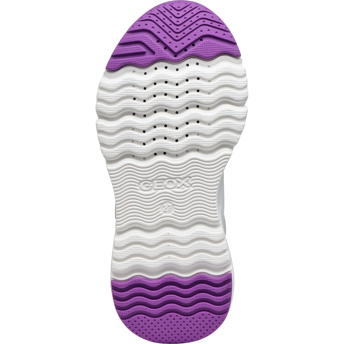 Baskets  J LOFTUS blanc/violet foncé, GEOX