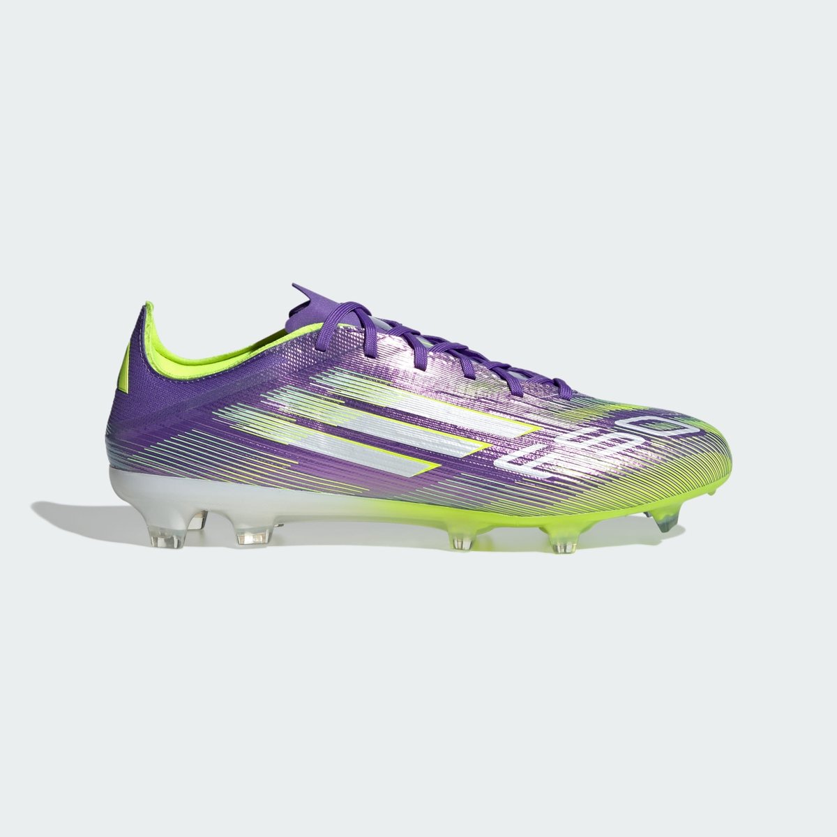 Chaussure F50 Pro Terrain Souple Chaussure F50 Pro Terrain Souple purple rush / cloud white / lucid lemon, adidas Performance