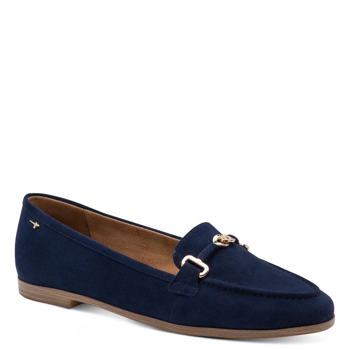Slipper en cuir bleu, TAMARIS