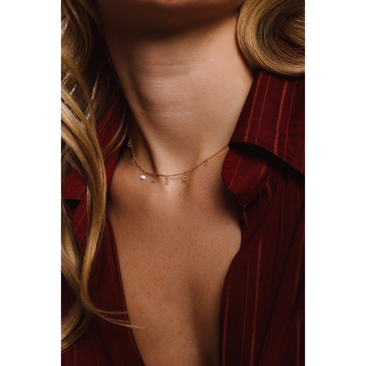 Collier Eloïse - Or 750‰ - Diamant blanc diamant blanc, YAY PARIS