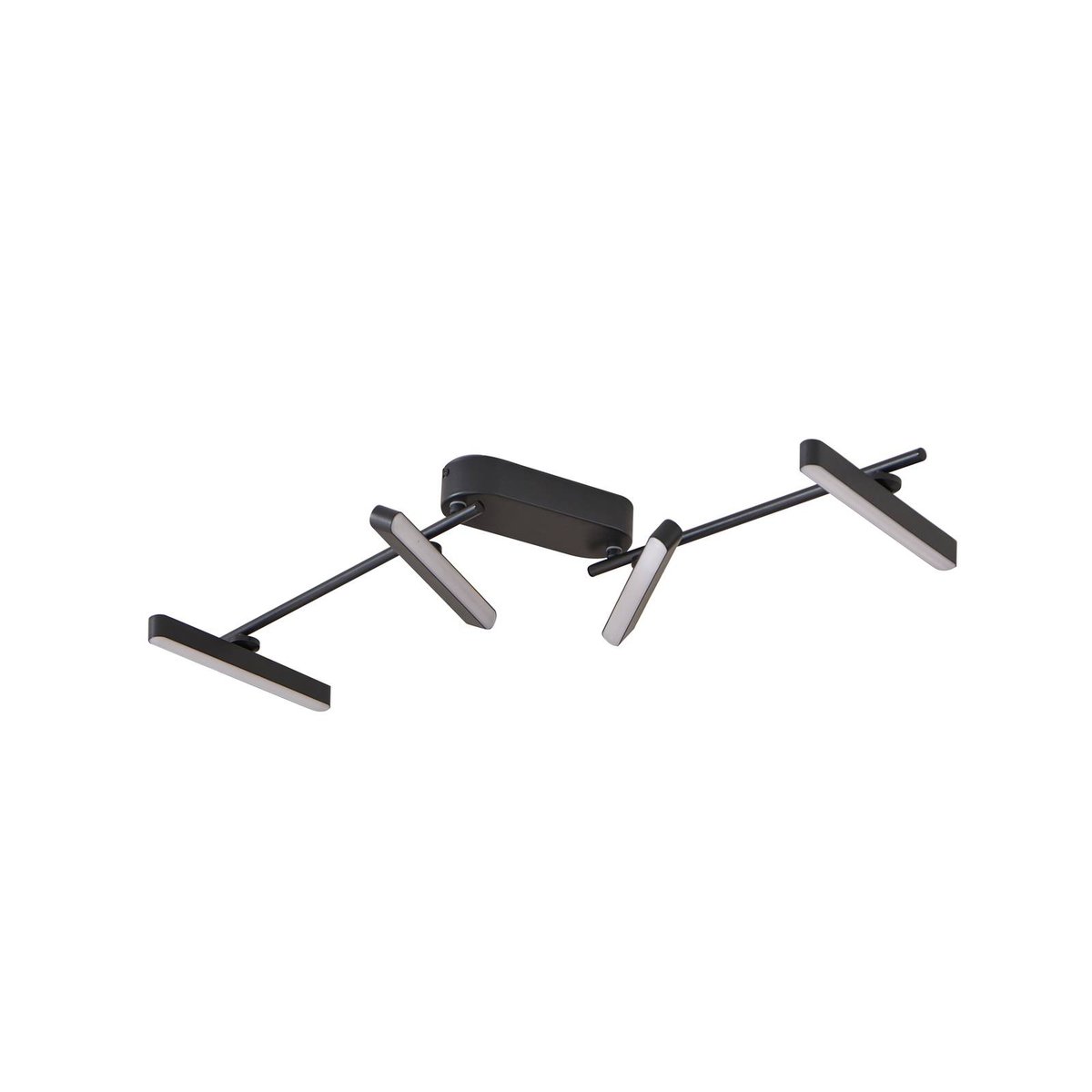 Plafonnier en métal moderneLED, Eldrin noir, LINDBY
