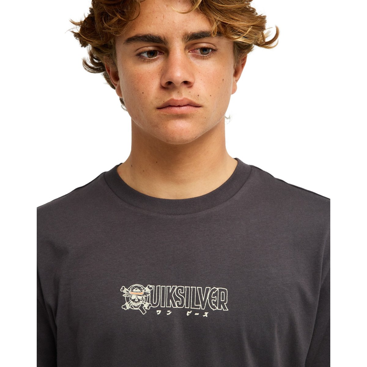 T-Shirt à manches courtes ONE PIECE WANTED noir phantom, QUIKSILVER
