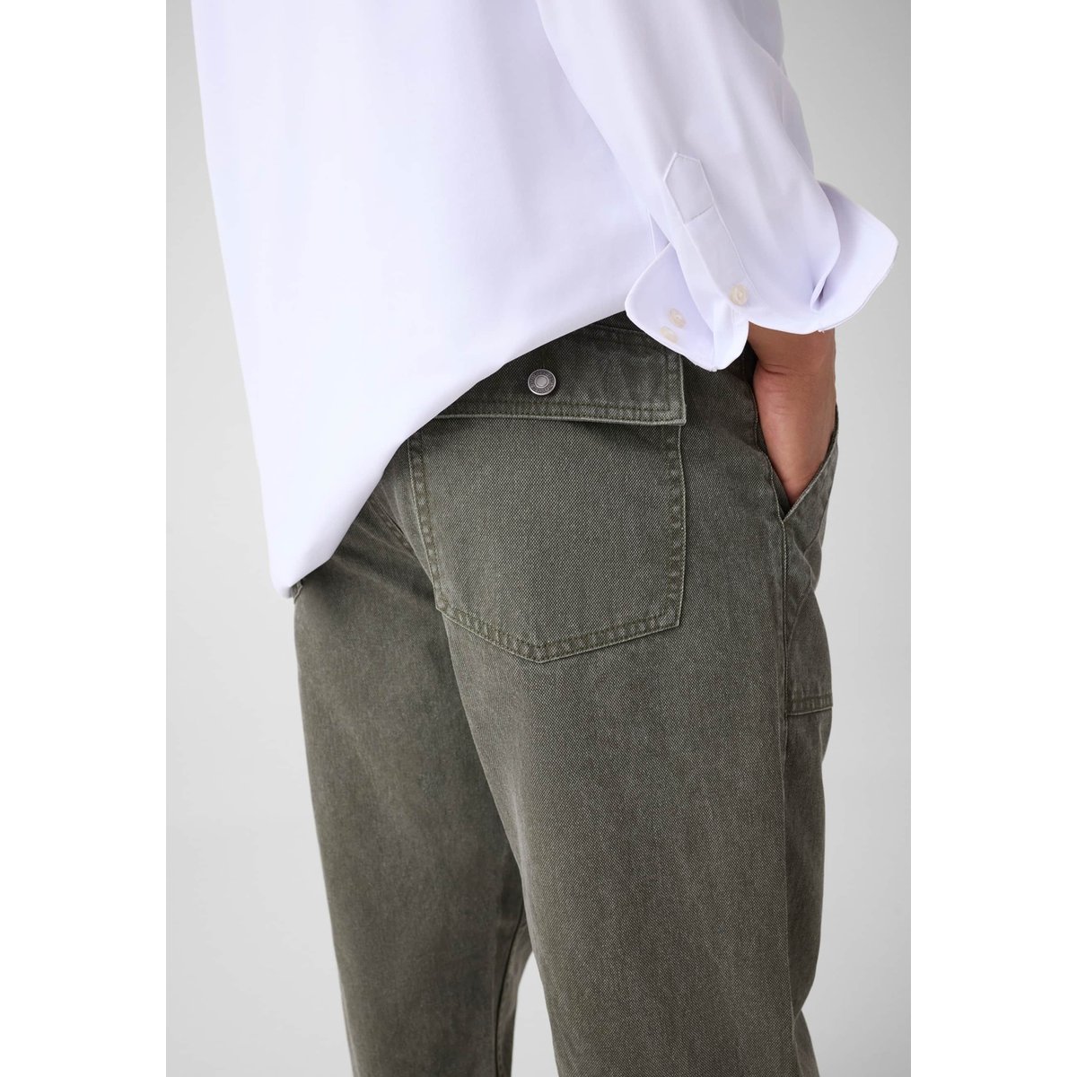 Pantalon Regular-Fit vert, GUESS