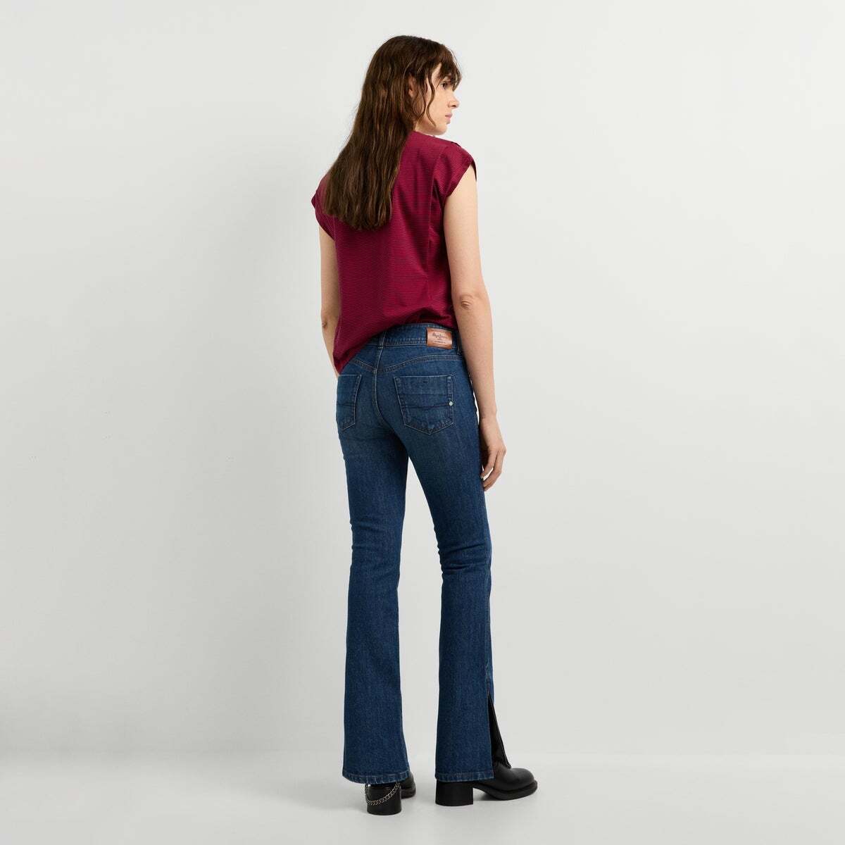 Piper - Jean Coupe Bootcut, Taille Moyenne 13oz bleu comfort denim, PEPE JEANS