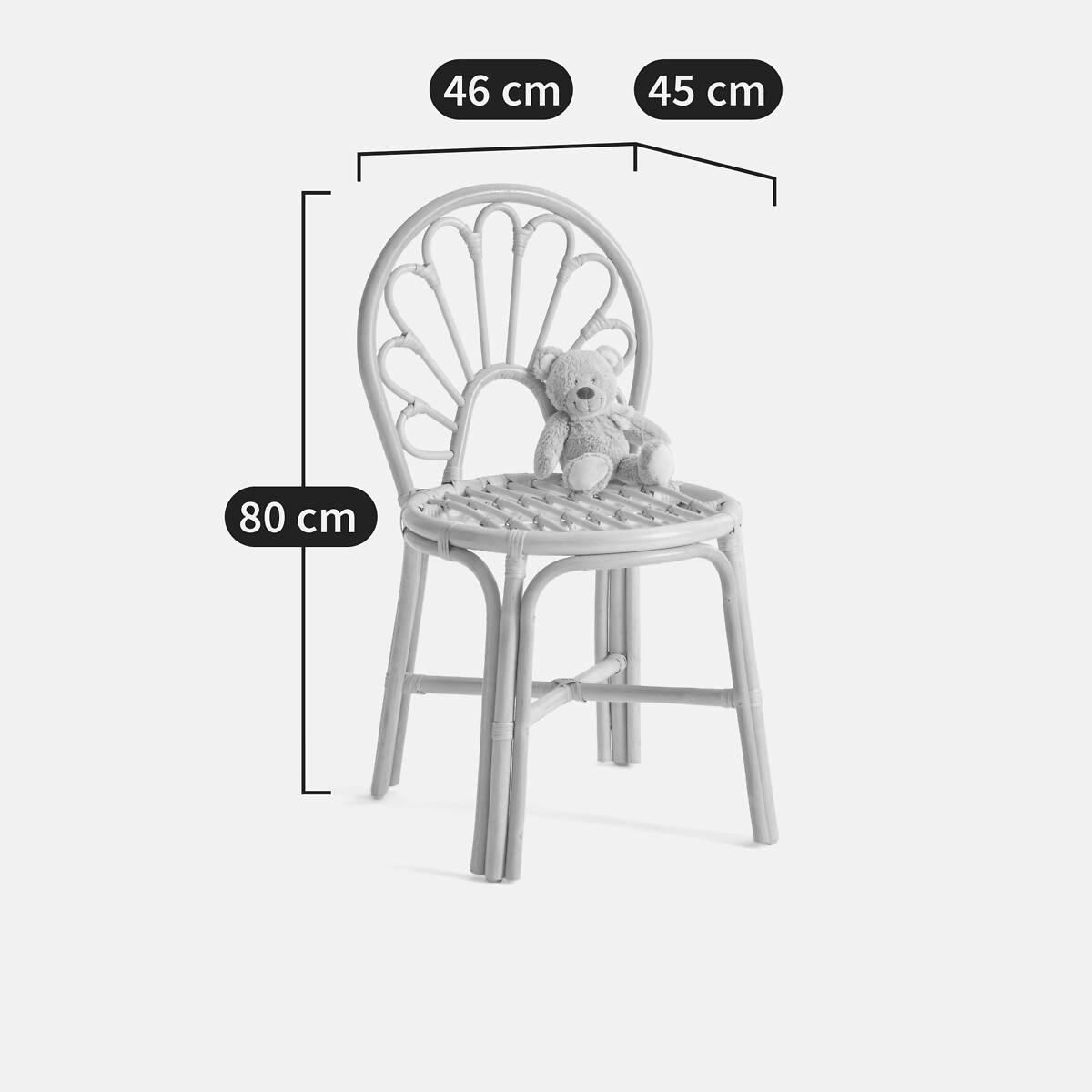 Sedia bambino vimini, Albin rattan naturale, LA REDOUTE INTERIEURS