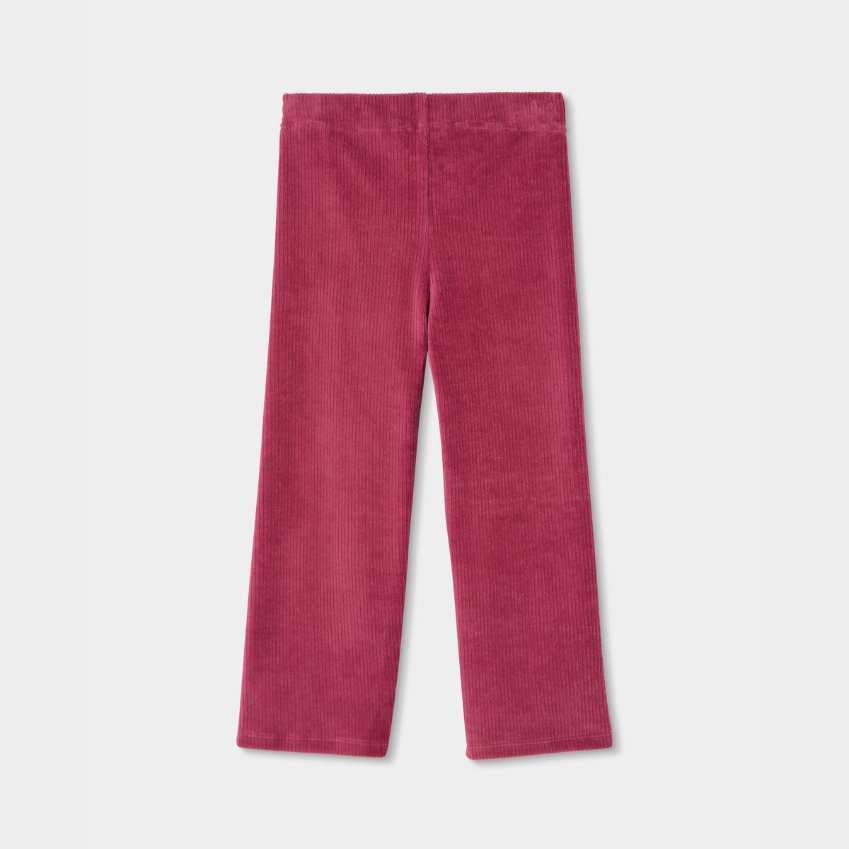 Pantalon en velours cotelé fille grenat, BOBOLI
