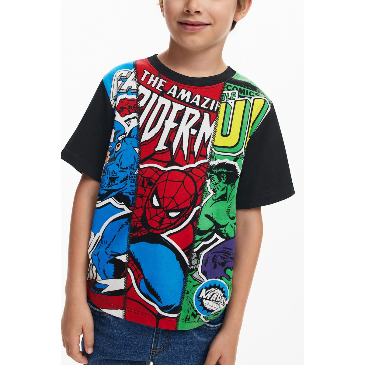 T-shirt Marvel™ noir, DESIGUAL