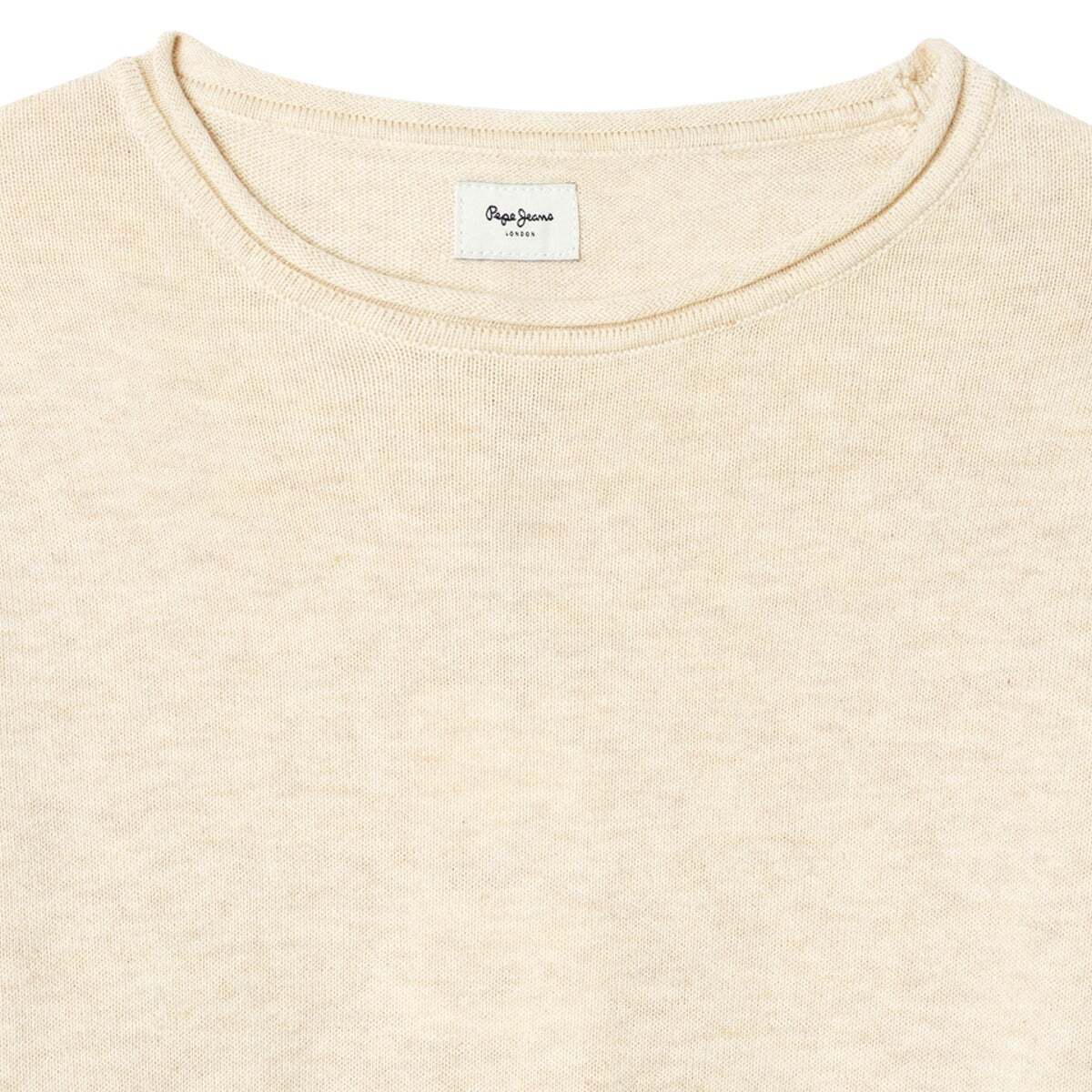 Pull Col Rond En Maille blanche toile, PEPE JEANS