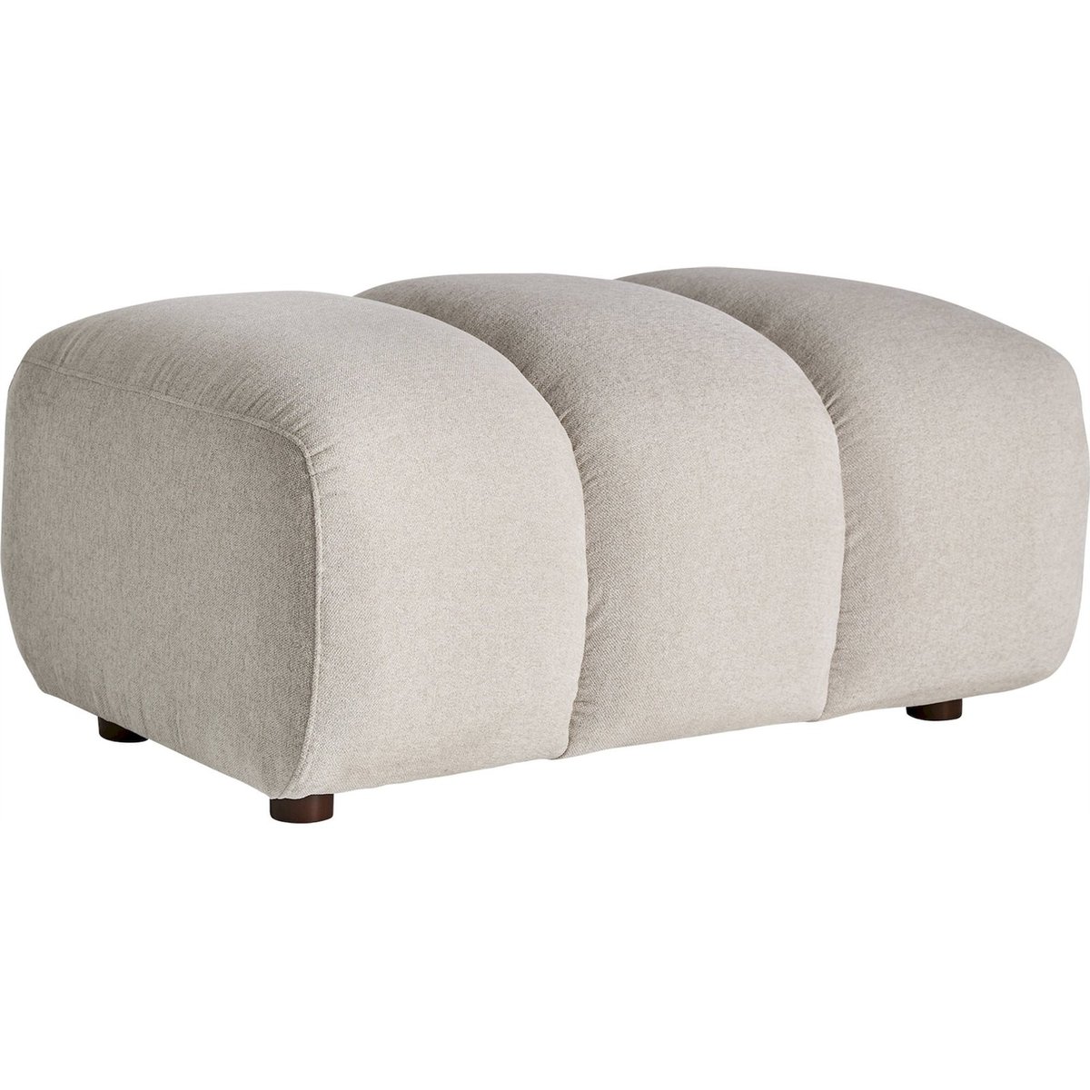 Repose-pieds pouf contemporain pour salon gris contemporain élégant, RECOLLECTION