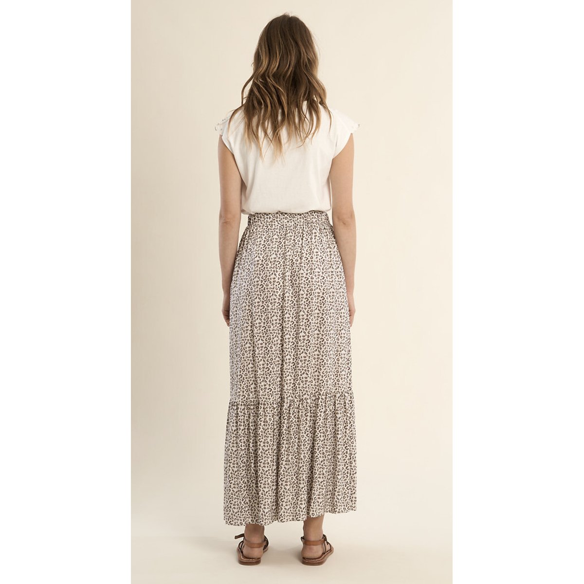 Leopard Print Maxi Skirt leopard print, MOLLY BRACKEN