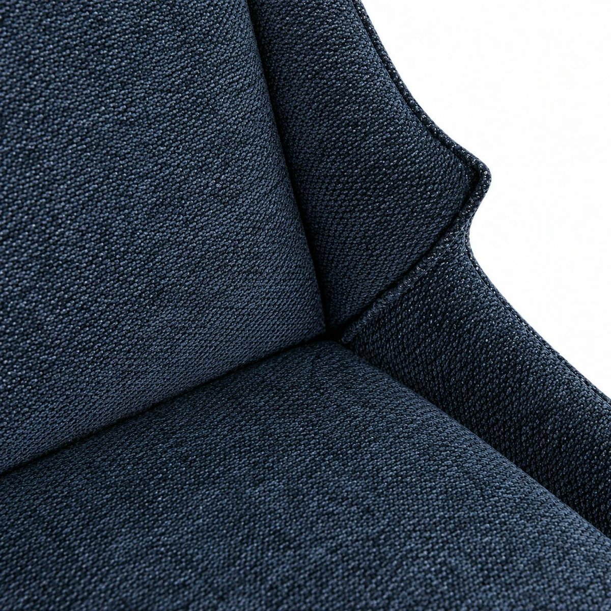Chaise design tissu microfibre bleu (lot de 2) IENA bleu, PIER IMPORT