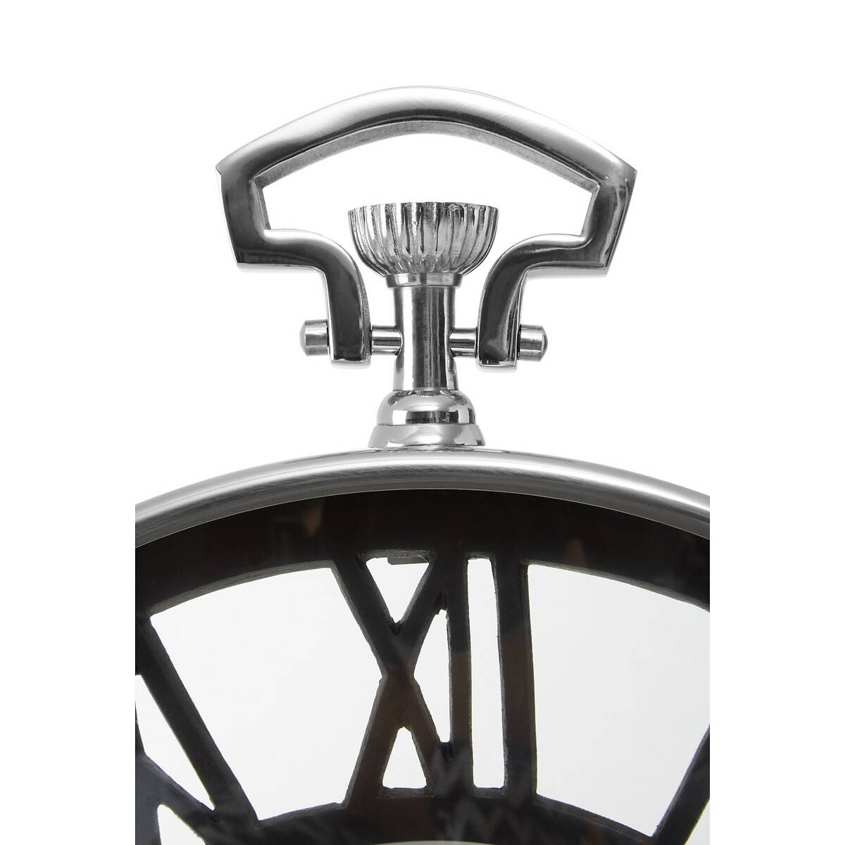 40cm Black Nickel Pocket Style Wall Clock black, FIFTY FIVE SOUTH