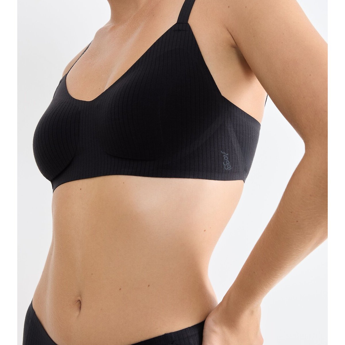 Reggiseno senza ferretto ZERO FEEL PURE nero , SLOGGI