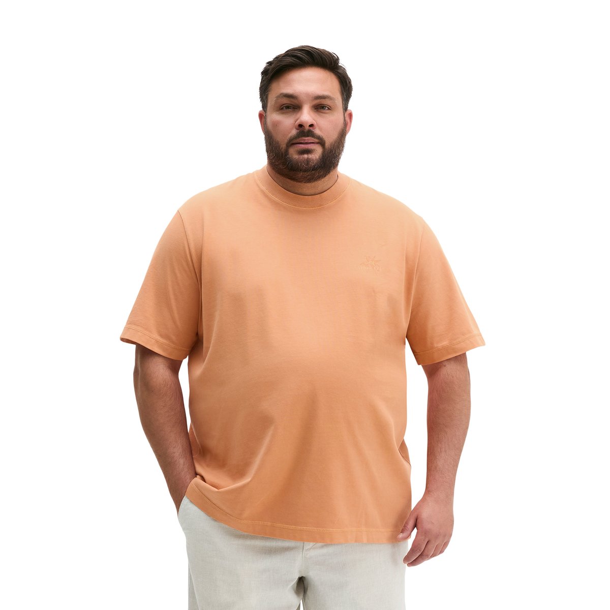 T-shirt relaxed avec imprimé saisonnier au dos orange, MARC O'POLO