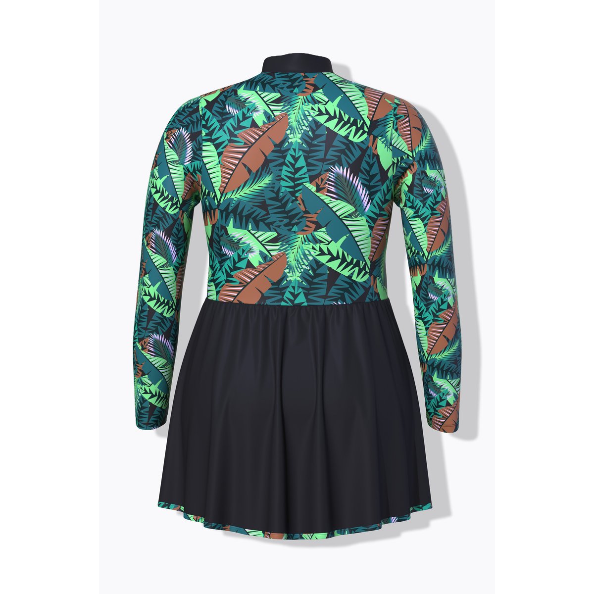 Robe de bain à bonnets souples. noir, ULLA POPKEN