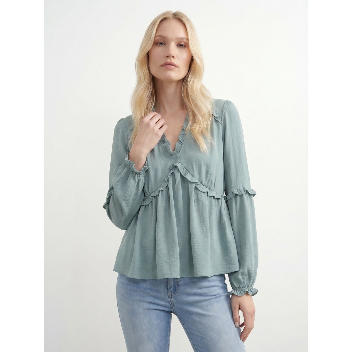 Blouse gray mist, VERO MODA