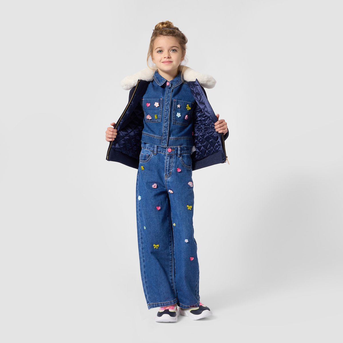 Chemise en denim stone pousse, BILLIEBLUSH