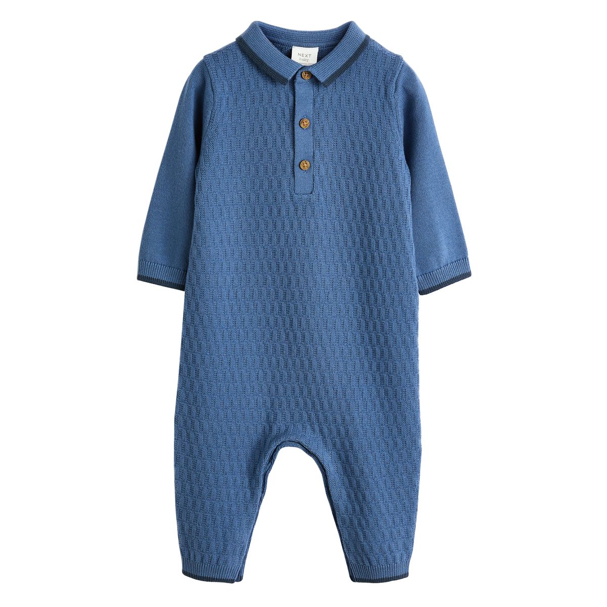Barboteuse en maille pour bébé bleu, NEXT