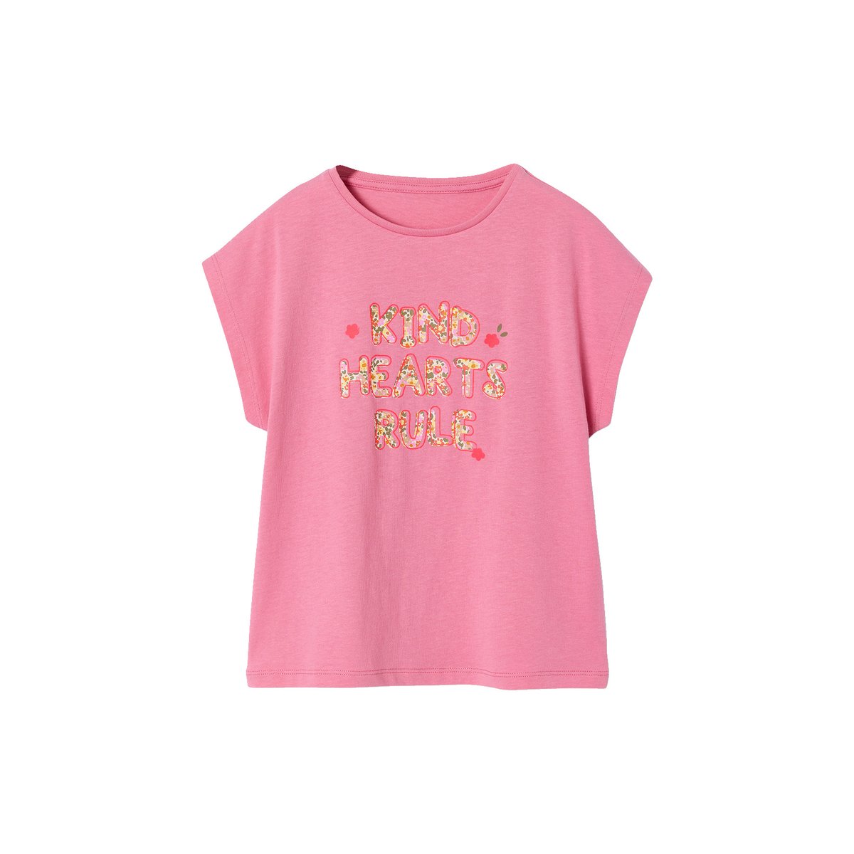T-shirt manches courtes rose, VERTBAUDET