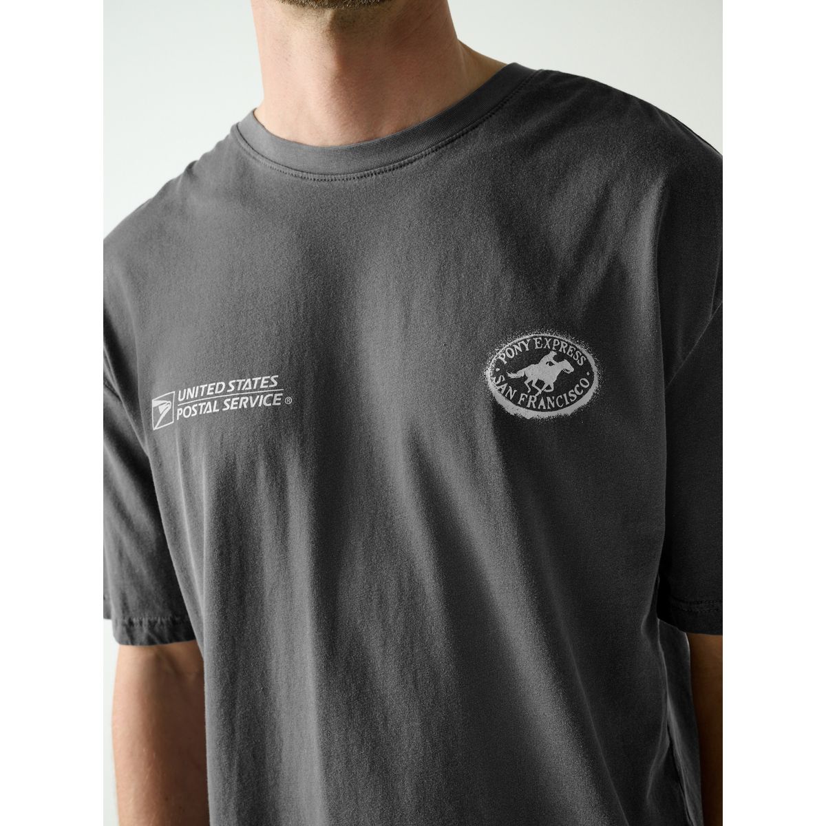 T-shirt motif us postal service sous licence timbres gris, NEXT