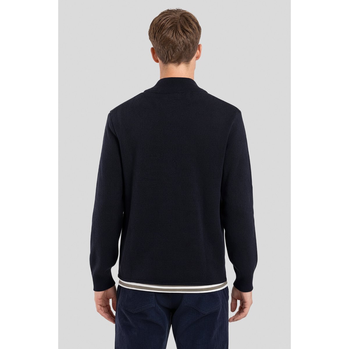 Cardigan en laine PLOUESCAT navire, ARMOR-LUX