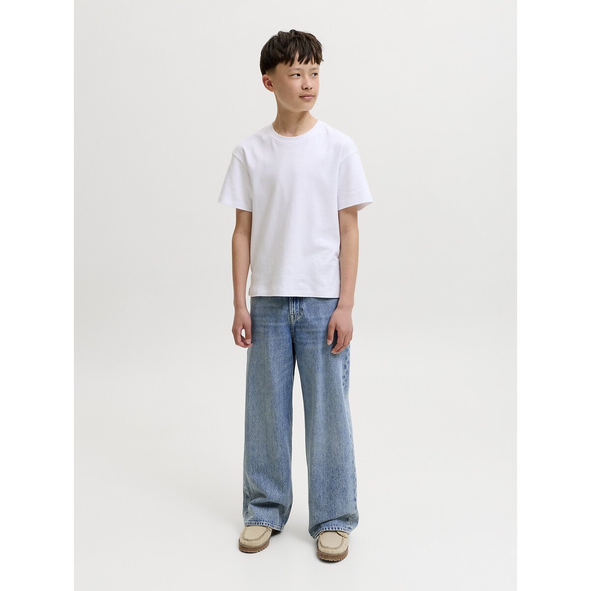 Jean large, DAVE bleu denim clair, JACK & JONES JUNIOR
