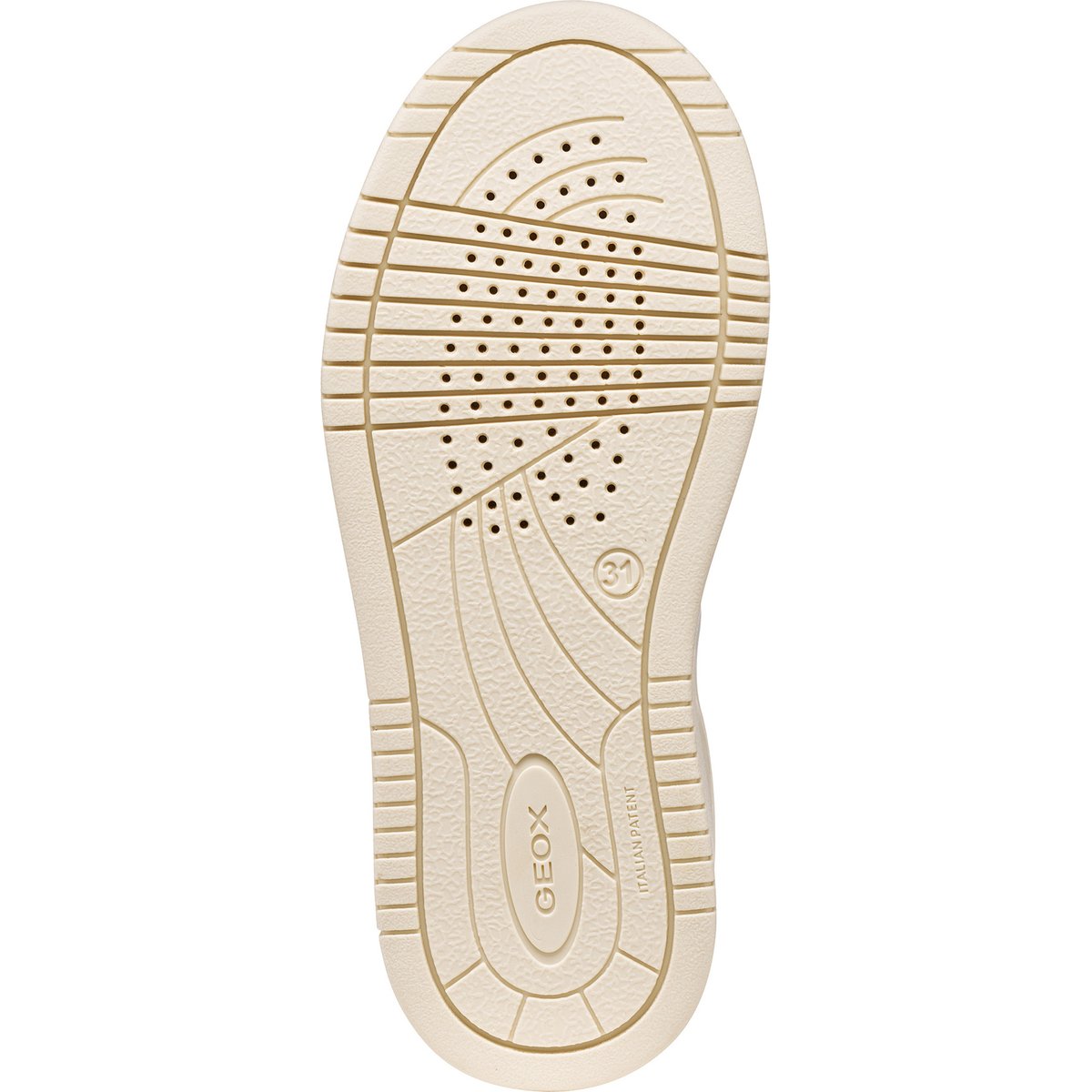 Baskets J LESTRELLA ivoire clair/argent, GEOX