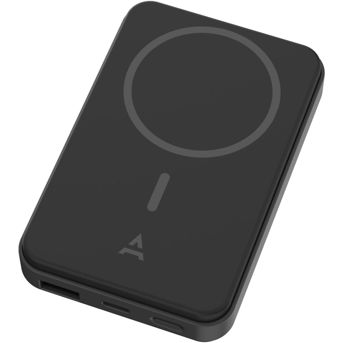 Batterie externe 5000 mAh Magsafe Noir couleur unique, ADEQWAT