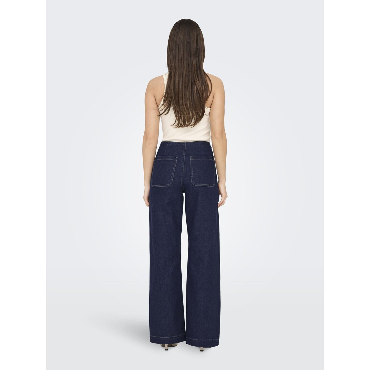 Coupe Tapered dark blue denim, ONLY