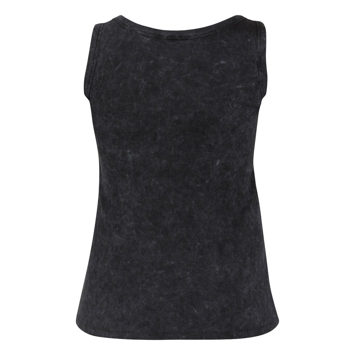 Jersey top noir black washed rib, KAFFE CURVE