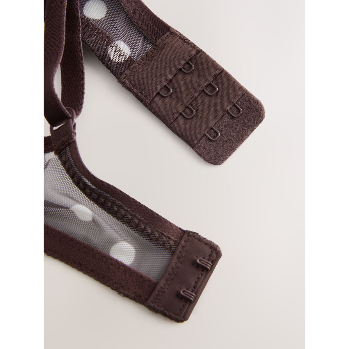 Soutien-gorge en mesh tache brun chocolat, NEXT