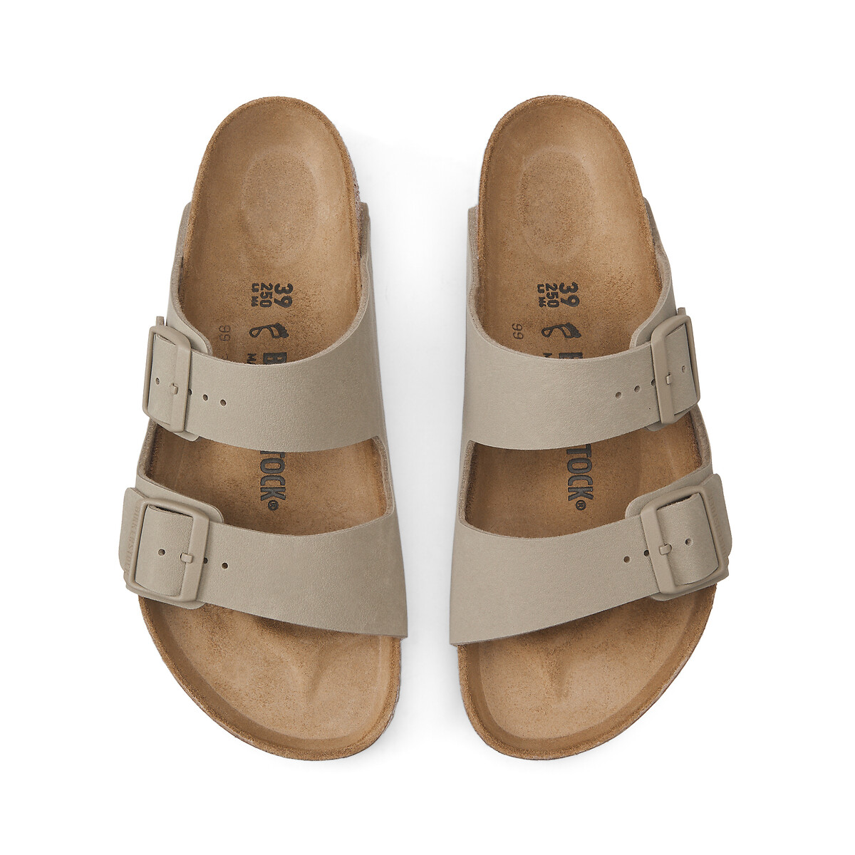 Doppel-Riemchen-Pantoletten Arizona khaki, BIRKENSTOCK