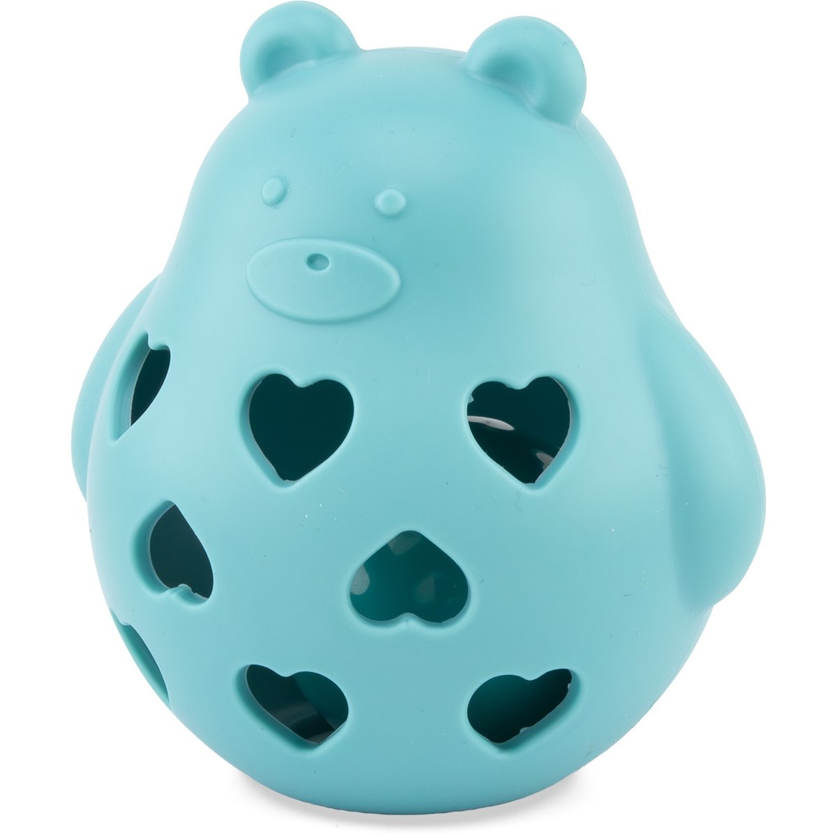 Hochet ourson en silicone BALOUNE bleu, ULYSSE