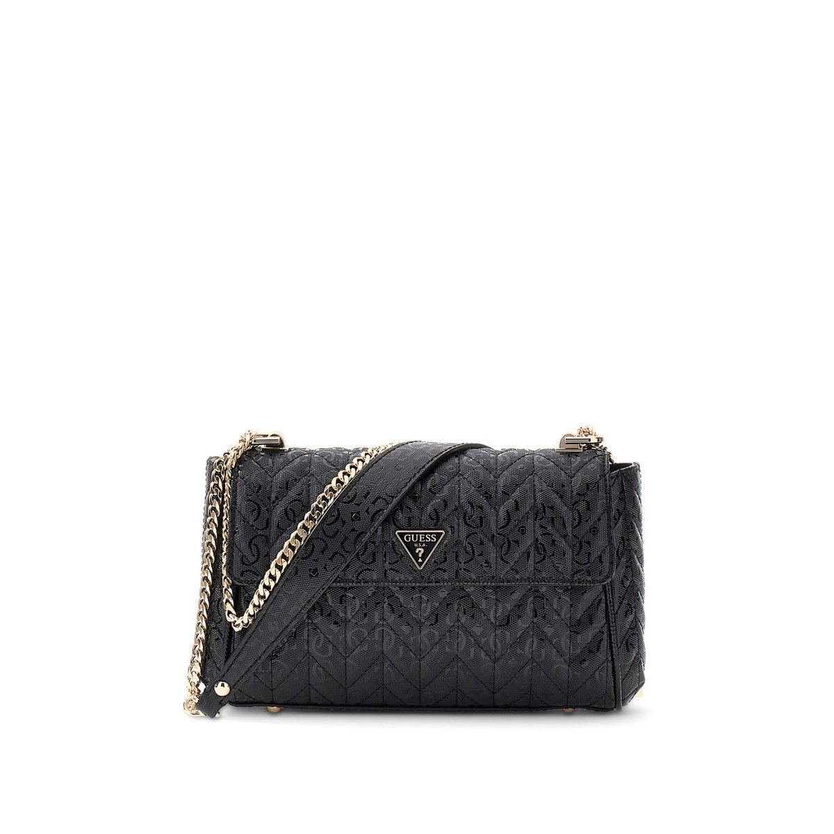 Sac Stacey Crossbody noir, GUESS
