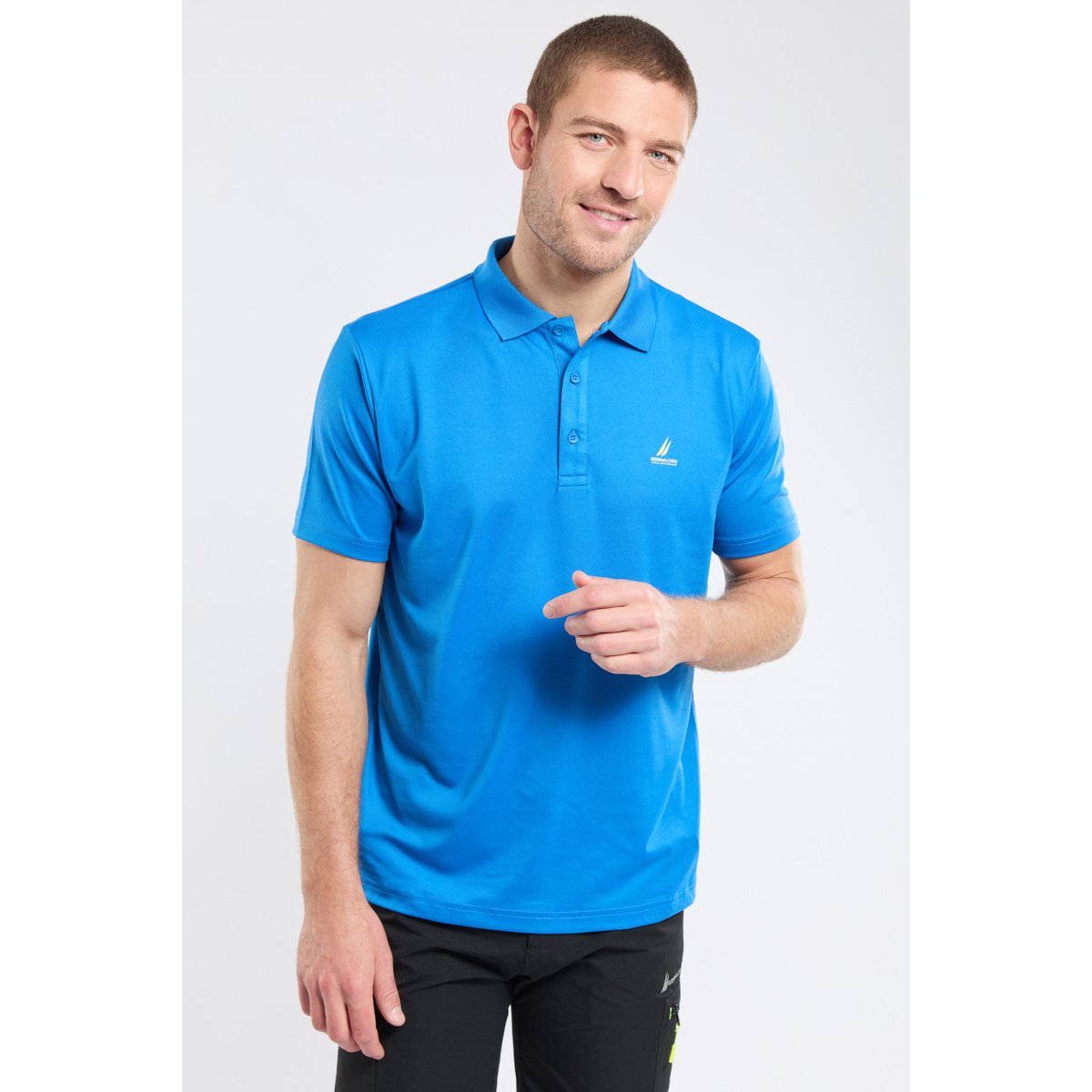 Polo en polyester recyclé GALT turquoise, BERMUDES