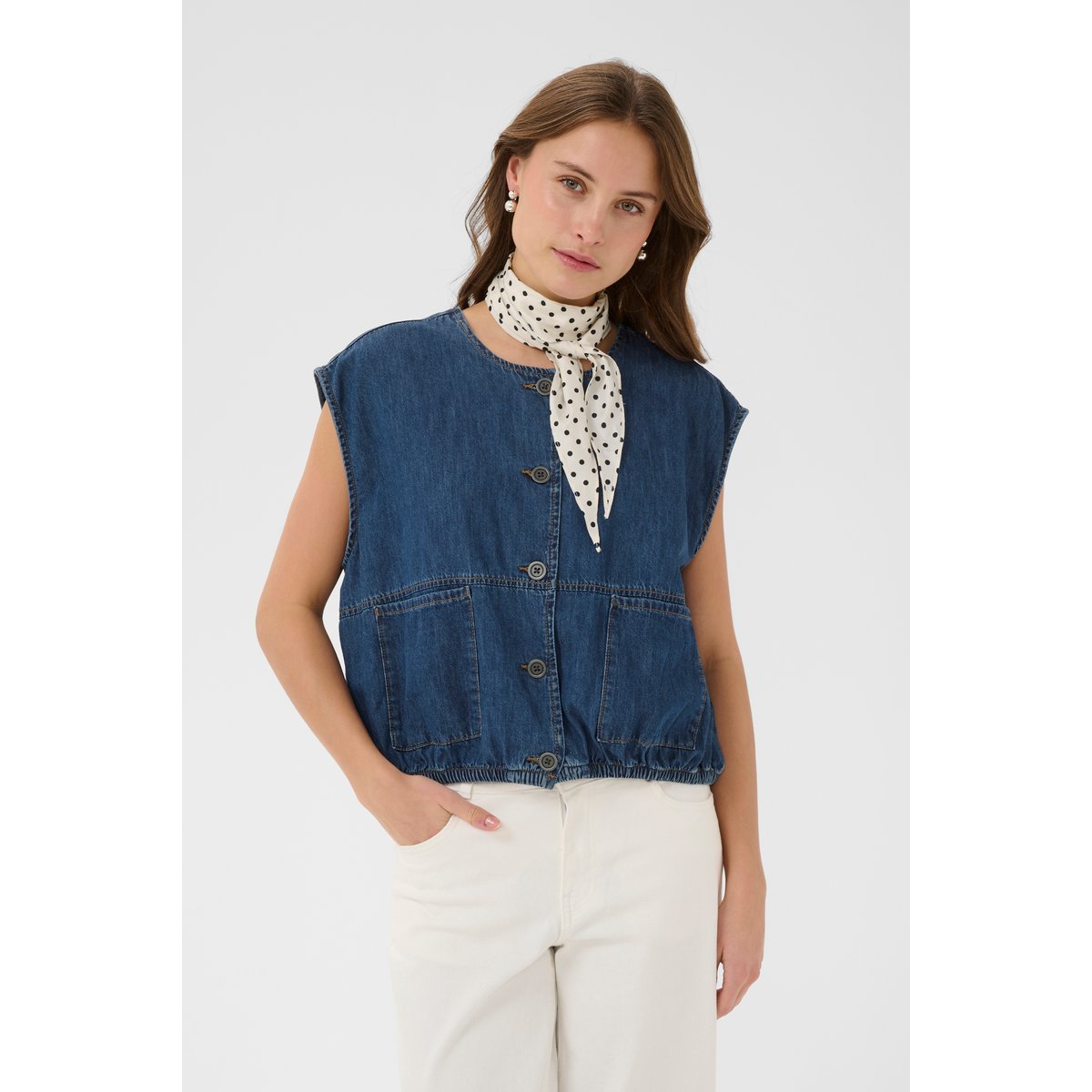 Manteau bleu dark blue wash, CULTURE