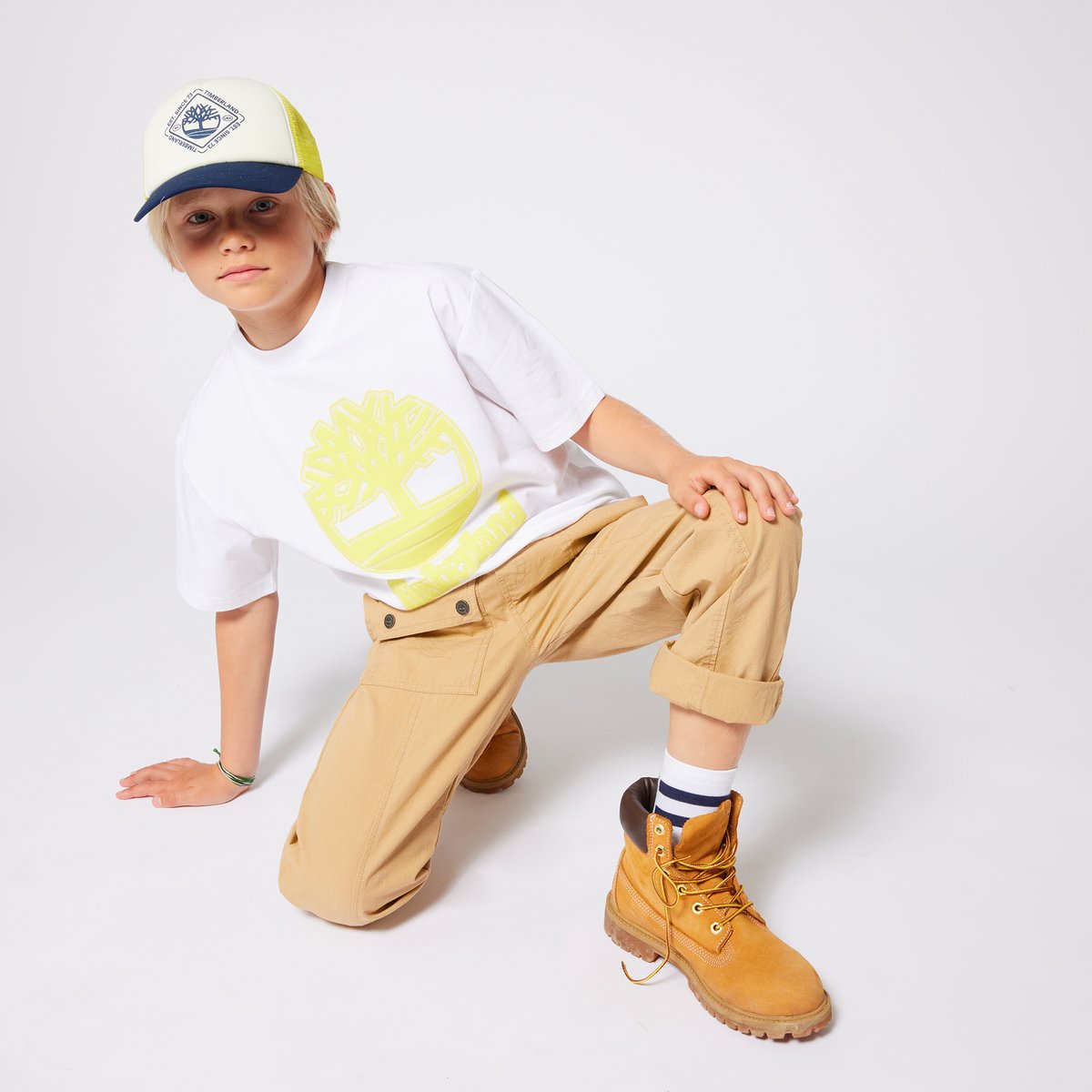 T-shirt à manches courtes en maillot blanc, TIMBERLAND