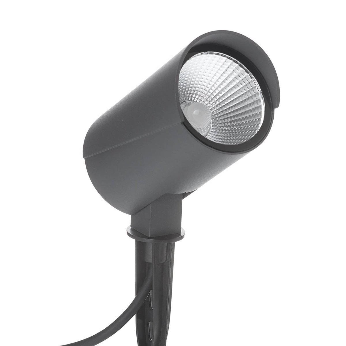 Lampe à planter en aluminium moderneLED gris foncé, LUCANDE