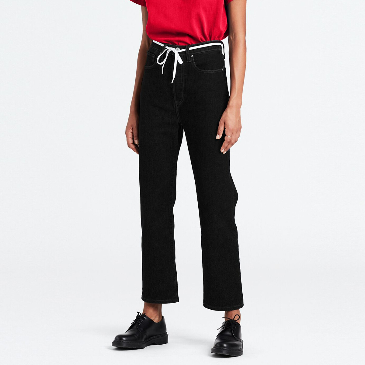 Jeans Ribcage Straight Ankle black sprout, LEVI'S
