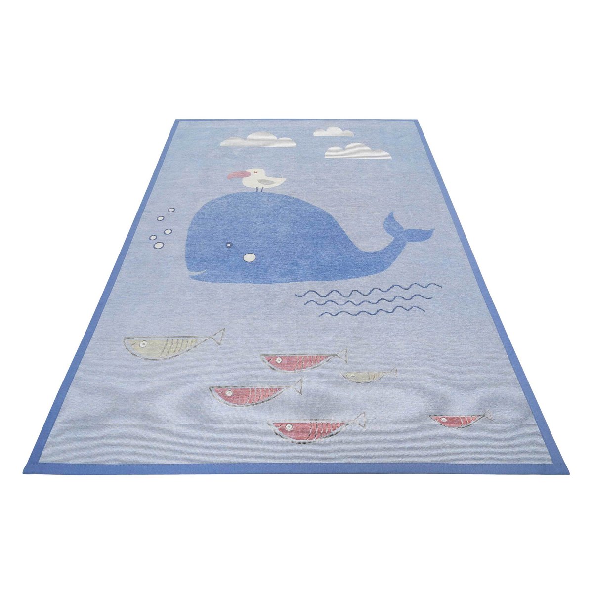 Tapis enfant réversible thème baleine , Whale Buddy bleu, ESPRIT