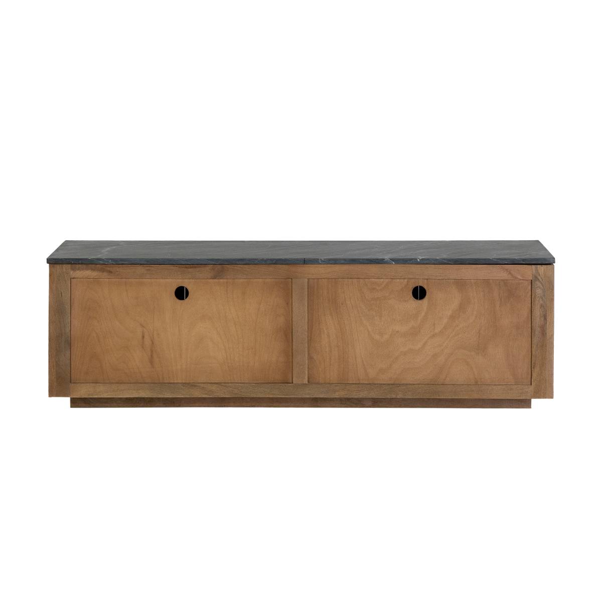 Meuble TV en bois de manguier BETTY bois clair, MADE IN MEUBLES