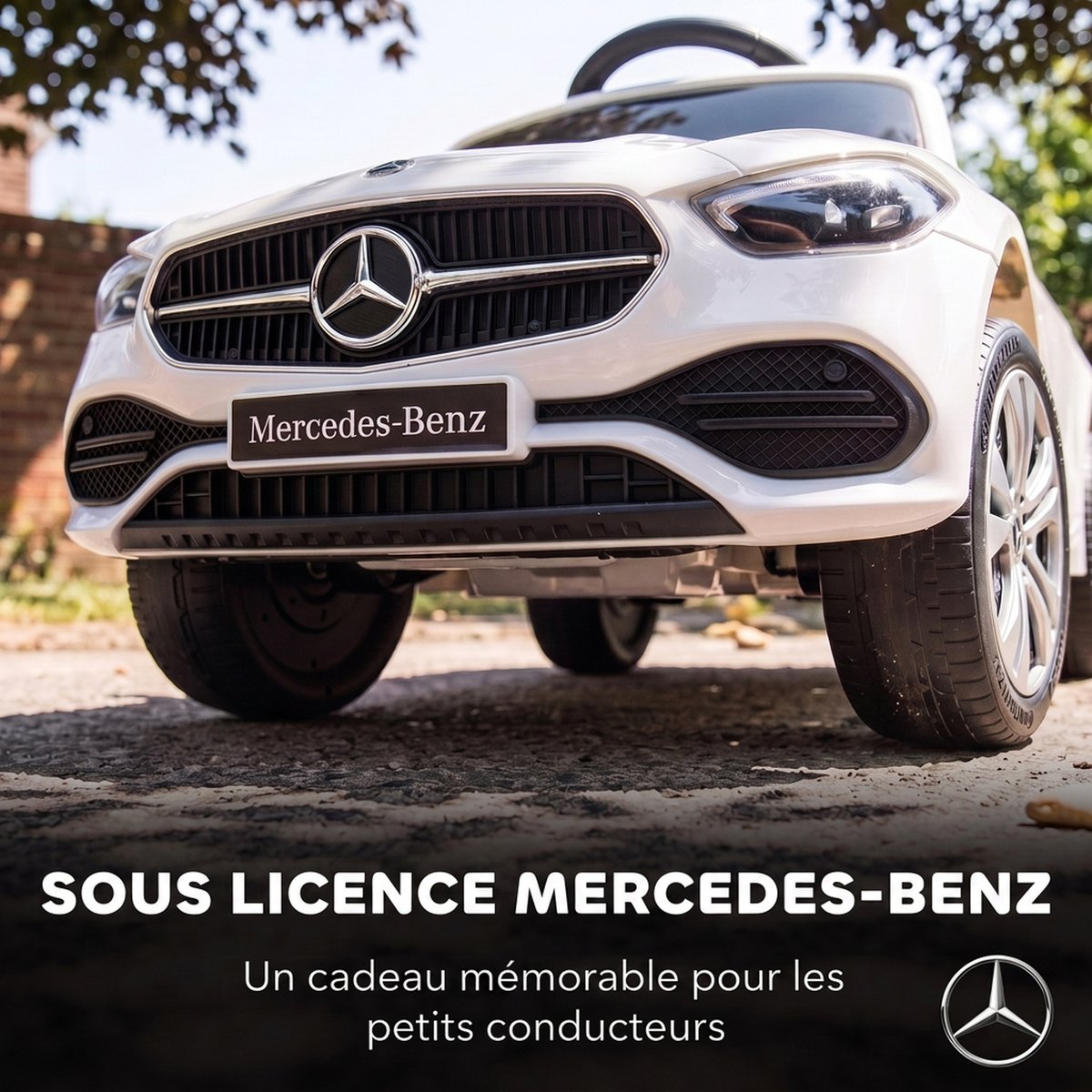 Voiture à glisse à conducteur assis PP Blanc blanc, AIYAPLAY
